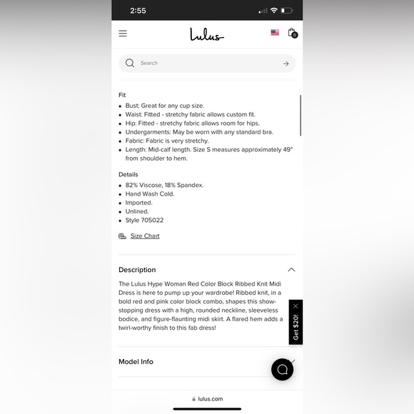 Lulu’s knit midi dress- red & pink- size small - Picture 8 of 8